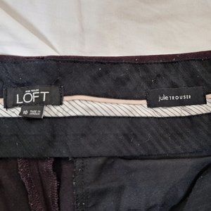 Ann Taylor Loft Julie Trouser Eggplant Bootcut Size 10